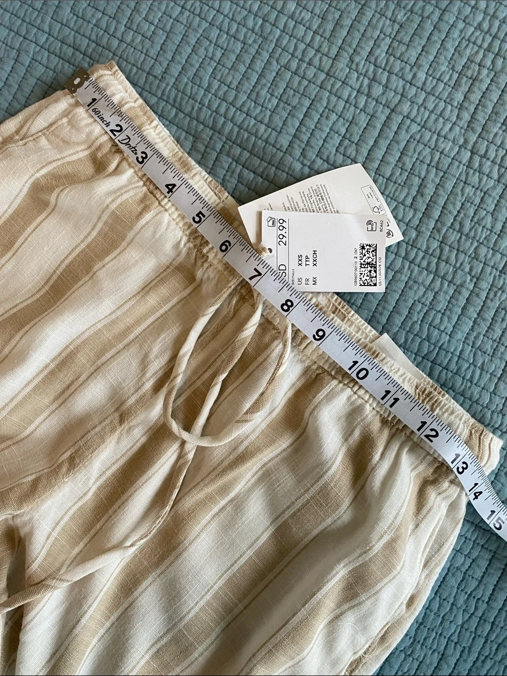 Divided Cream & Tan Striped Pajama Pants